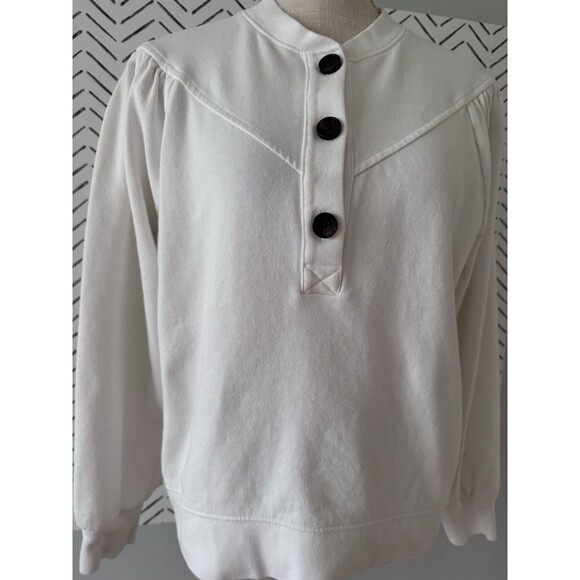 RAILS‎ Women's Long Sleeve Dex Sweatshirt in Ivory Size Medium - Picture 1 of 11